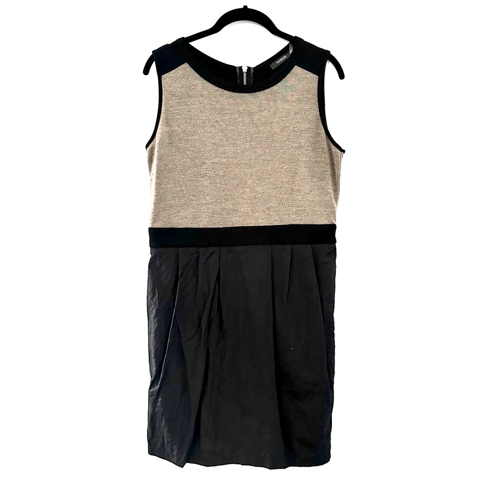 Theme Black & Tan Mini Dress
